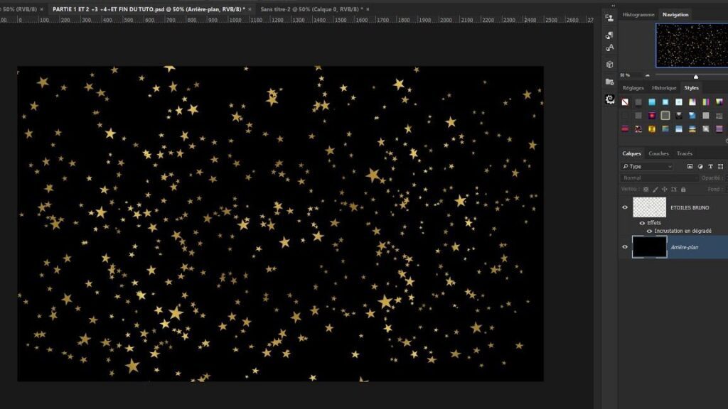 Créer des étoiles lumineuses avec Photoshop