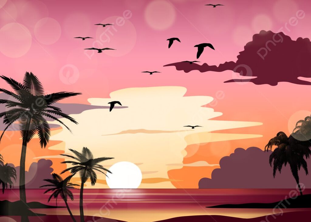 Créer une illustration d’été avec un coucher de soleil vectoriel dans Photoshop