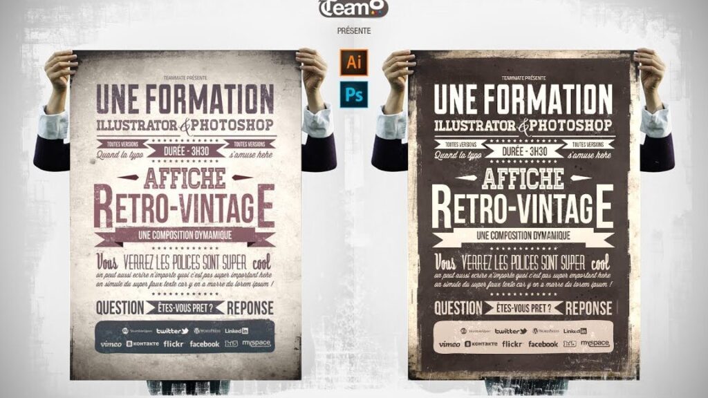 Créez un design vintage pour vos textes avec Photoshop
