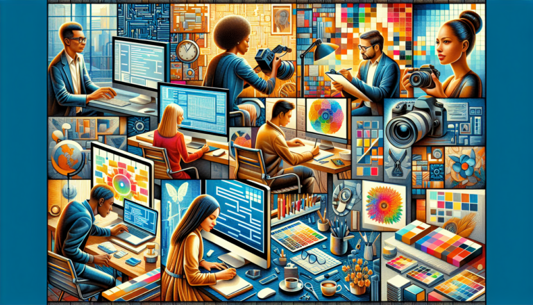 Affiche : "Métier en I : informaticien, illustrateur, journaliste, décorateur intérieur."