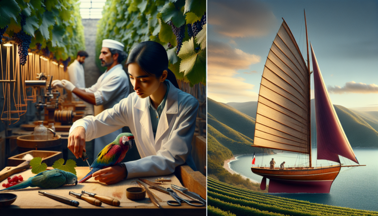 Viticulteur, vétérinaire et voilier dans leurs métiers passionnants.