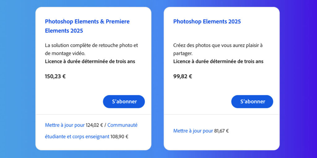 Illustration mettant en avant un produit Adobe et soulignant le débat sur la fin des licences permanentes pour Photoshop