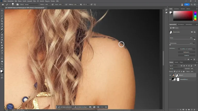 Détourage précis de cheveux sur Photoshop avec fond transparent, guide étape par étape