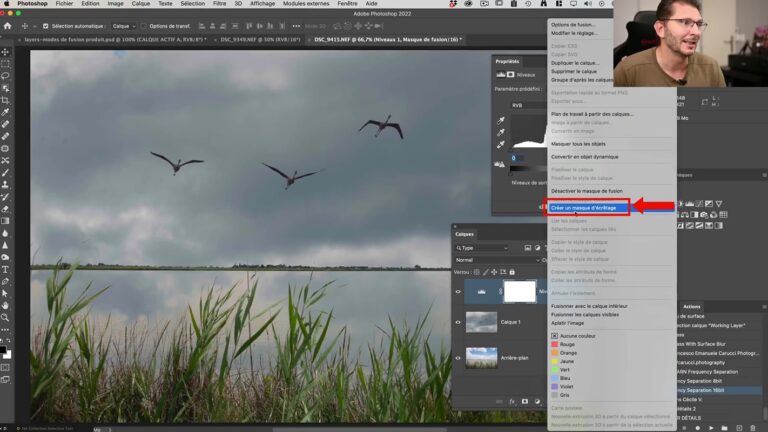 Guide pratique sur la création d'un masque d'écrêtage dans Photoshop pour débutants avec exemples visuels