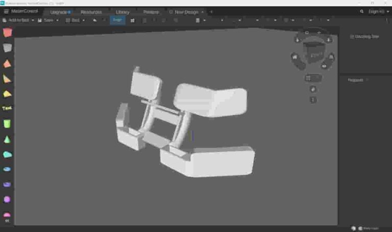Capture d'écran du logiciel MatterControl utilisé pour l'impression 3D, idéal pour les créateurs 3D débutants et confirmés