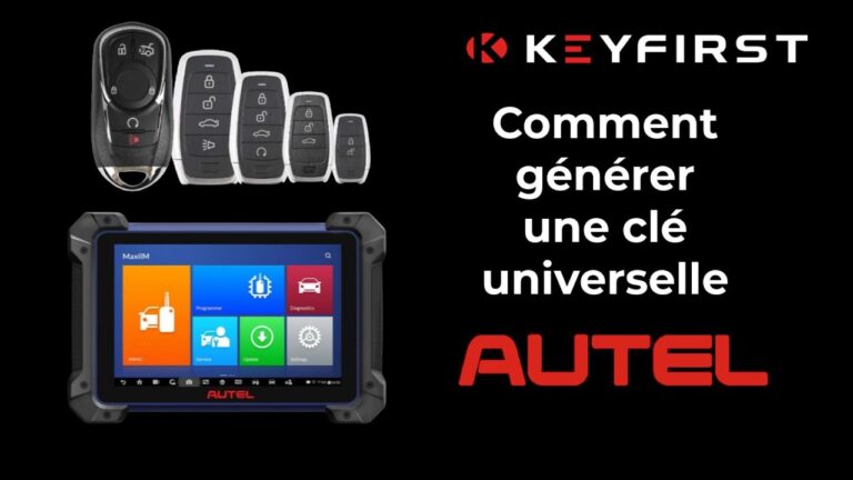 Tutoriel pour générer des clés de voiture universelles avec un outil professionnel de programmation Autel IM508
