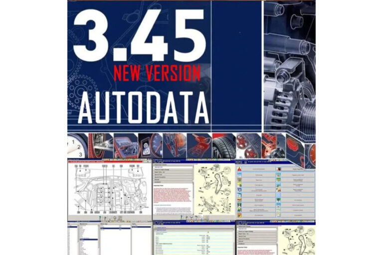 Interface du logiciel Autodata avec données techniques pour véhicules modernes