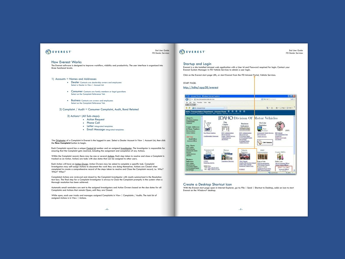 Dashboard Everest