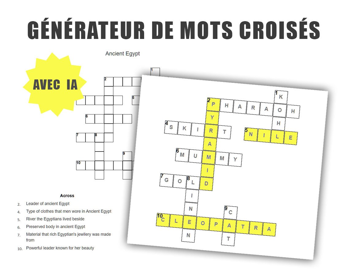Générateur mots fléchés IA