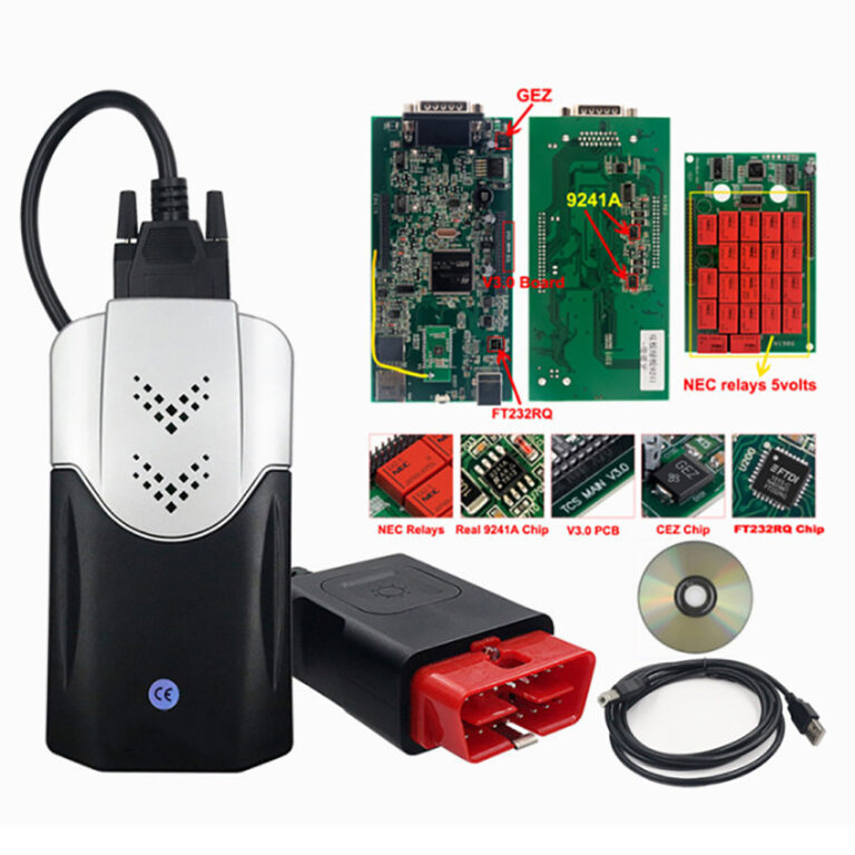 Interface de diagnostic Delphi DS150E V3.0 avec logiciel 2020.23
