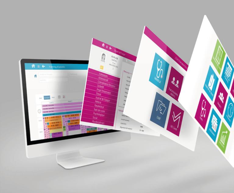 Interface du logiciel Imago pour la gestion informatisée des usagers en établissement médico-social