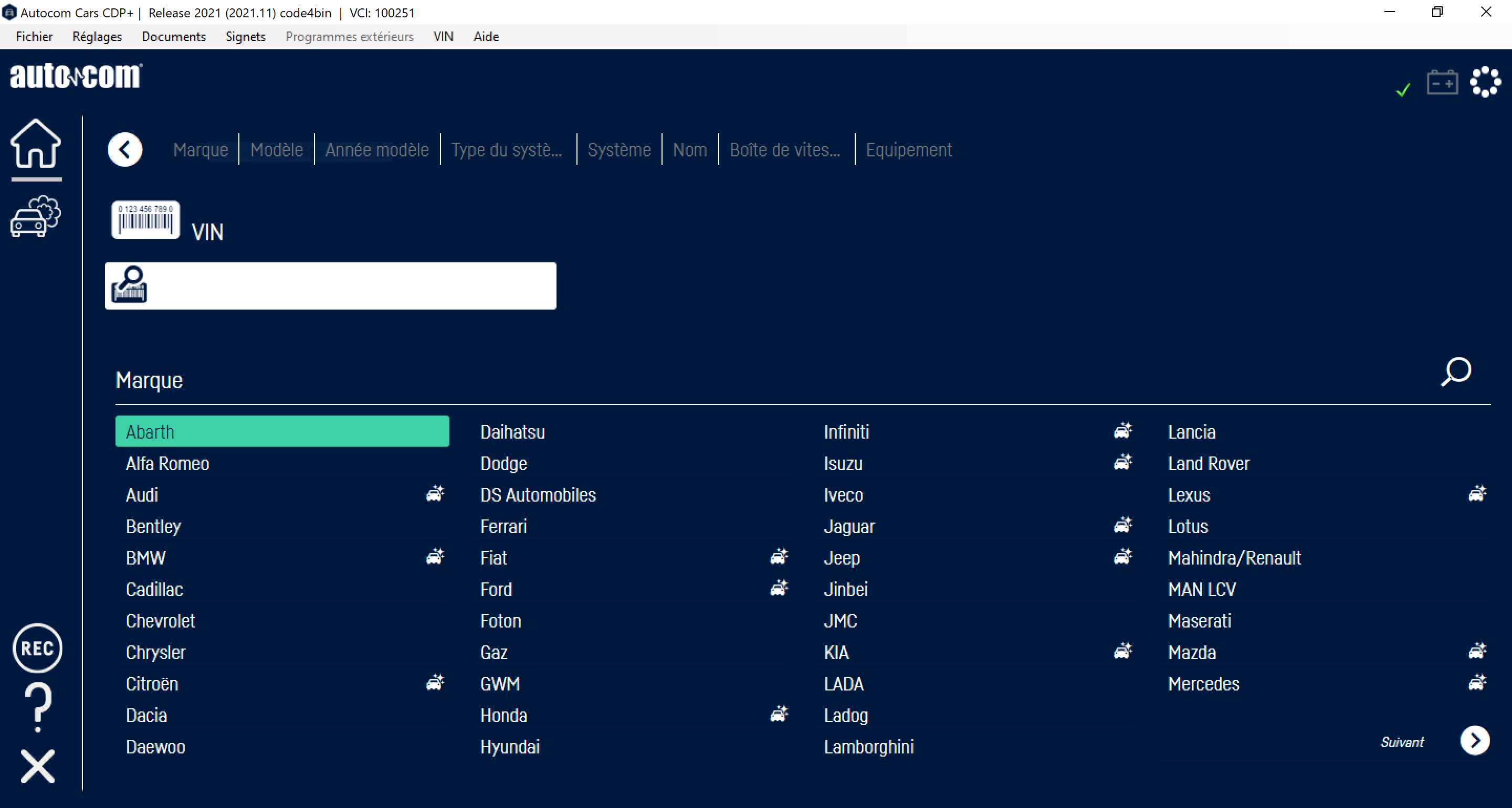 Logiciel Delphi DS150E